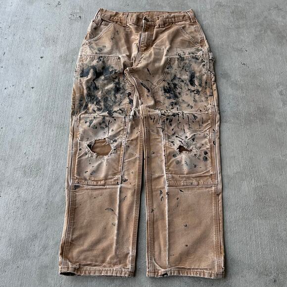 Carhartt Other - Vintage Y2K Carhartt brown double knee work wear carpenter pants